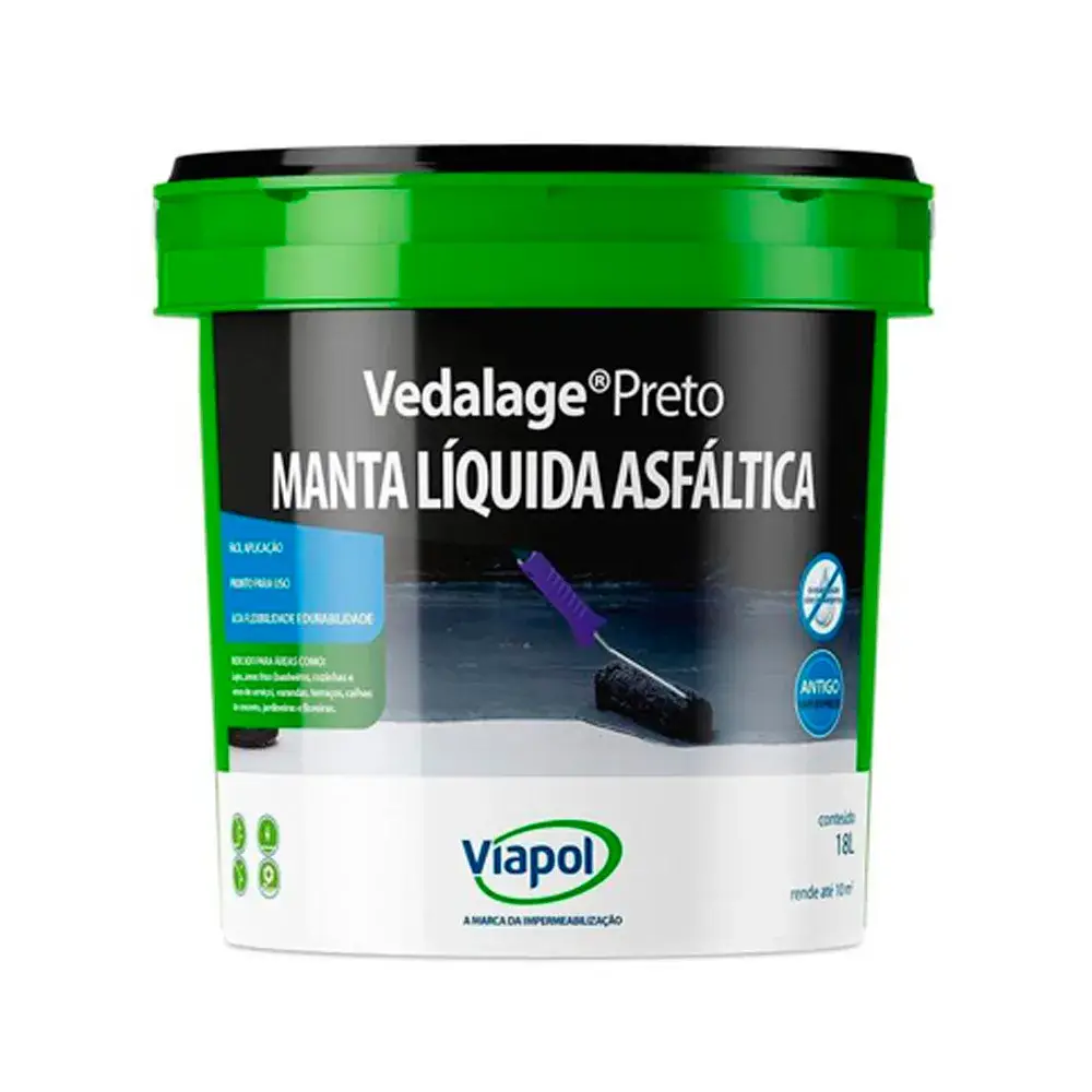 Manta Líquida Preta Viapol